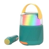 Image de Enceinte Bluetooth Lumineuse KS-80 avec Mode Karaoké et Micro Change Voixility on Board Bleu canard