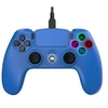 Image de - manette filaire bleue pour ps4 de freak and geeks avec câble de 3 mètres et prise jack intégrée