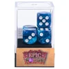 Image de Lot De 5 Des 6 Faces   Bleu Nacre