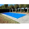 Image de Bâche d'Hivernage Bleue 9,60 x 4,60 m Pour Piscine Maximum 9 x 4 m avec Grille Centrale d'Evacuation - Fabrication Française - Direct Usine - 550