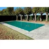 Image de Bâche d'Hivernage Verte 9,60 x 4,60 m Pour Piscine Maximum 9 x 4 m avec Grille Centrale d'Evacuation - Fabrication Française - Direct Usine - 550
