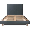 Image de Sommeil de Plomb Lit avec tête de lit tapissier velours et sommier kit gris anthracite 180 x 200 cm