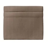 Image de Tete de lit Lignes Velours Taupe L 180 cm - Ep 10 cm rembourré