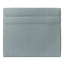 Image de Tete de lit Lignes Velours Gris bleuté L 140 cm - Ep 10 cm rembourré