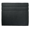 Image de Tete de lit Lignes Bouclette Noir L 140 cm - Ep 10 cm rembourré