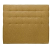 Image de Tete de lit Capitonnée Tissu Jaune L 140 cm - Ep 10 cm rembourré