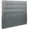 Image de Sommeil de Plomb Tete de lit Capitonnee Tissu Gris anthracite rembourre 140 x 120 cm