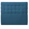 Image de Tete de lit Capitonnée Velours Bleu L 200 cm - Ep 10 cm rembourré