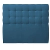 Image de Tete de lit Capitonnée Velours Bleu L 180 cm - Ep 10 cm rembourré