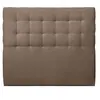 Image de Tete de lit Capitonnée Velours Taupe L 160 cm - Ep 10 cm rembourré