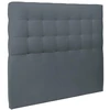 Image de Sommeil de Plomb Tete de lit Capitonnee Velours Gris anthracite rembourre 140 x 120 cm