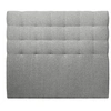 Image de Tete de lit Capitonnée Bouclette Gris L 140 cm - Ep 10 cm rembourré