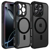 Image de Coque Mat Magnétique pour iPhone 16 PRO MAX, Compatible avec MagSafe, Protection d'objectif ,Coque Translucide Arrière Antichoc - HQSELECTION
