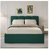 Image de BALTIMORE - Lit nuage coffre 160x200cm velours vert