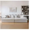 Image de Canape dangle droit fixe GENERIQUE cardiff 4 places en velours cotele beige