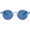 Image de Altitude Eyewear - Malo 6-8 ans - Lunettes de soleil enfant Cristal Blue - Blue Flash Cat 3