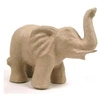 Image de Eléphant trompe en l'air en papier mâché 22 cm