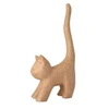 Image de Chat naif avec longue queue en papier maché 30 cm