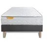 Image de Ensemble matelas Mémoire de forme + sommier gris 90x200 Memo