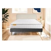 Image de Ensemble matelas 140 x 190 cm Memo - Mousse à mémoire de forme - Ep : 20 cm - Ferme - sommier Gris
