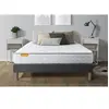 Image de Ensemble matelas 140 x 200 cm Memo - Mousse à mémoire de forme - Ep : 20 cm - Ferme - sommier Gris