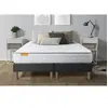 Image de Ensemble matelas 160 x 200 cm Memo - Mousse à mémoire de forme - Ep : 20 cm - Ferme - sommier Gris
