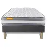 Image de Ensemble matelas 90 x 200 cm Memo plus - Mousse à mémoire de forme - Ep : 24 cm - Ferme - sommier Gris