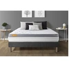 Image de Matelas + sommier gris 140x200 Memo Zen Mousse à mémoire de forme 5 zones de confort MAXI épaisseur
