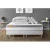Image de Septnuits Pack matelas double sommiers Mousse a memoire de forme 5 zones de confort MAXI epaisseur 160 x 200 cm
