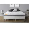 Image de Ensemble matelas 160 x 200 cm Memo spring - Ressorts ensachés - Ep : 22 cm - Ferme - sommier Blanc