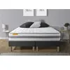 Image de Matelas 160x200 + double sommiers gris 80x200 Memo Spring Ressorts ensachés 3 zones de confort MAXI épaisseur