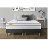 Image de Ensemble matelas 160 x 200 cm Memo luxe - Ressorts ensachés - Ep : 26 cm - Equilibré - sommier Gris