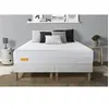 Image de Matelas 160x200 + double sommiers 80x200 Memo Bio Mousse à mémoire de forme 5 zones de confort Maxi épaisseur Déhoussable