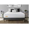 Image de Matelas + sommier gris 140x200 Memo Bio Mousse à mémoire de forme 5 zones de confort Maxi épaisseur Déhoussable