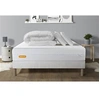 Image de Matelas 160 x 200 cm Memo bio - Mousse à mémoire de forme - Ep : 26 cm - sommier Blanc avec 2 oreillers et couette