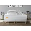 Image de Septnuits Pack Matelas double sommiers Memo Bio Mousse a memoire de forme 5 zones de confort Maxi epaisseur 160 x 200 cm
