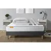 Image de Septnuits Pack matelas Memo sommier gris avec 2 oreillers memoire de forme 160 x 200 cm