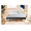 Image de Matelas 160 x 200 cm Memo - Mousse à mémoire de forme - Ep : 20 cm - sommier Gris avec 2 oreillers et couette