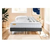 Image de Matelas 180 x 200 cm Memo - Mousse à mémoire de forme - Ep : 20 cm - sommier Gris avec 2 oreillers et couette