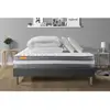 Image de Septnuits PACK matelas sommier 2 oreillers et couette gris Memo Plus Memoire de forme 3 zones 140 x 190 cm