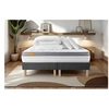 Image de Matelas 160 x 200 cm Memo zen - Mousse à mémoire de forme - Ep : 26 cm - sommier Gris avec 2 oreillers et couette