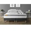 Image de Pack matelas 180x200 + double sommiers gris 90x200 Memo Zen Mousse à mémoire de forme 5 zones de confort MAXI épaisseur + Couett