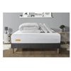 Image de Matelas 140 x 200 cm Memo bio - Mousse à mémoire de forme - Ep : 26 cm - sommier Gris avec 2 oreillers et couette