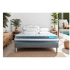 Image de Matelas 160 x 200 cm Bodyform - Mousse à mémoire de forme - Ep : 20 cm - sommier Gris avec 2 oreillers et couette