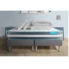 Image de Matelas 160 x 200 cm Bodyform - Mousse à mémoire de forme - Ep : 20 cm - sommier Gris avec 2 oreillers et couette