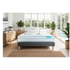 Image de Matelas 160 x 200 cm Bodyzone+ - Ressorts ensachés - Ep : 26 cm - sommier Gris avec 2 oreillers et couette