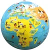 Image de Jeux éducatifs Ballon Globe P'Tits Voyageurs Caly Multicolore 30 cm TMVOY