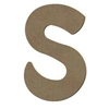 Image de Lettre majuscule S en bois MDF à décorer - 15 cm