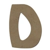 Image de Lettre majuscule D en bois MDF à décorer - 8 cm