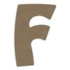 Image de Lettre majuscule F en bois MDF à décorer - 8 cm
